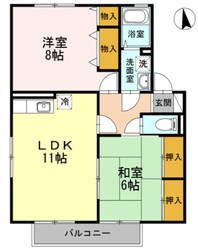 アクール D棟の物件間取画像